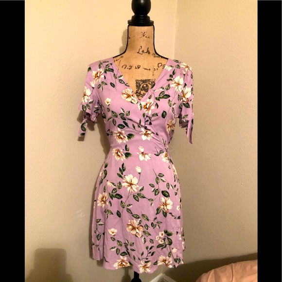 Xhilaration Dresses & Skirts - Xhilaration Floral Dress Lavender/Light Purple SzS